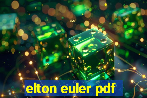elton euler pdf