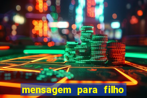 mensagem para filho jogador de futebol