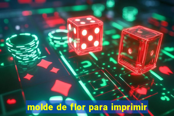 molde de flor para imprimir