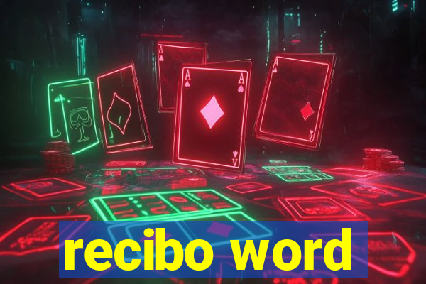 recibo word