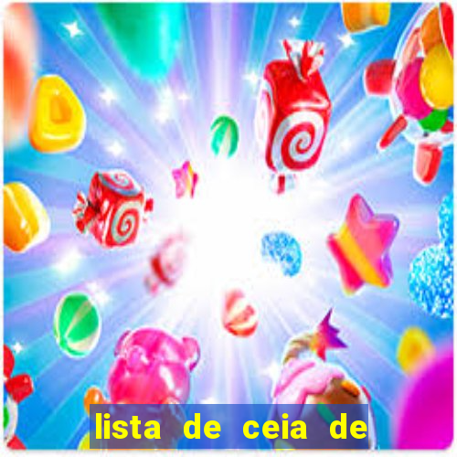 lista de ceia de natal completa