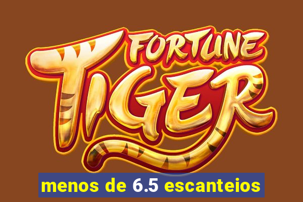 menos de 6.5 escanteios