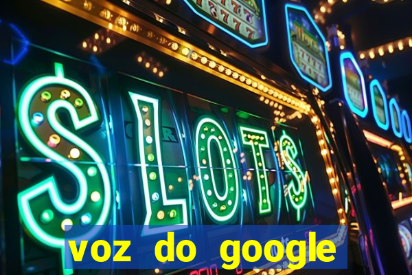 voz do google tradutor homem