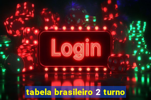 tabela brasileiro 2 turno