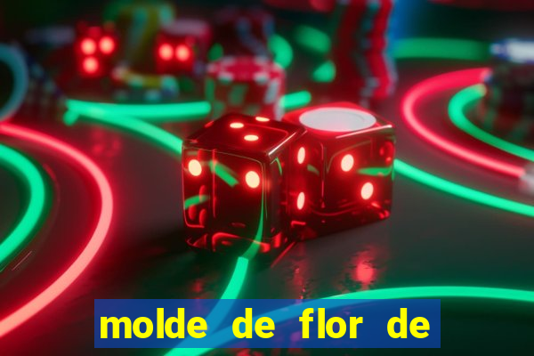 molde de flor de eva grande para imprimir