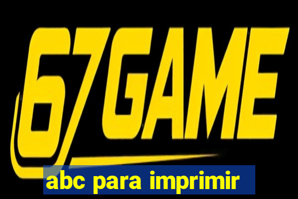abc para imprimir