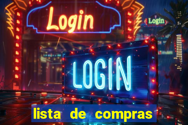 lista de compras supermercado para imprimir