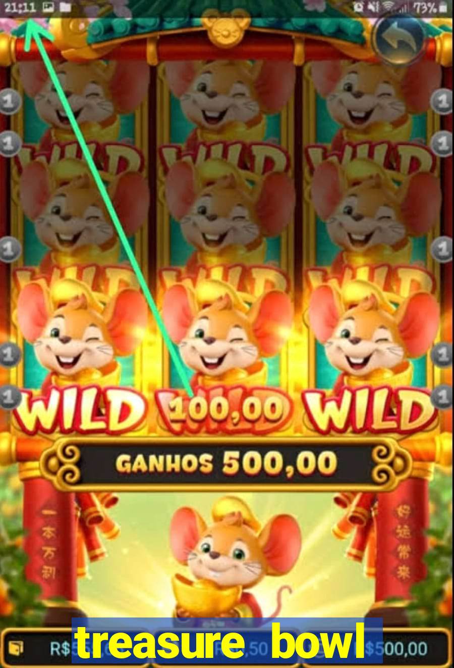 treasure bowl horário pagante