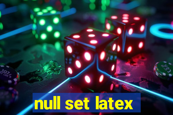 null set latex