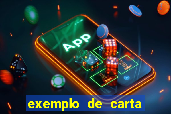 exemplo de carta aberta vestibular