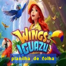planilha de folha de pagamento