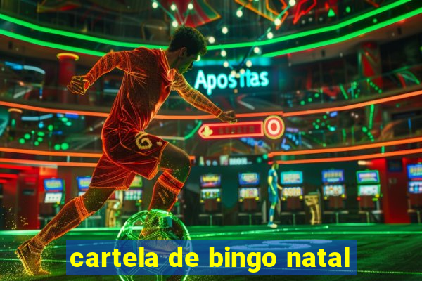cartela de bingo natal