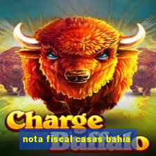 nota fiscal casas bahia