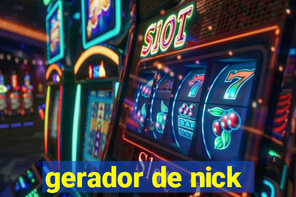 gerador de nick