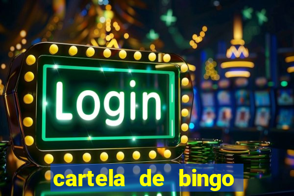 cartela de bingo cha de panela