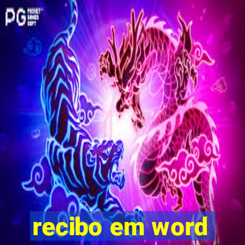 recibo em word