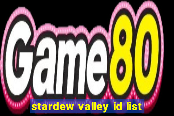 stardew valley id list