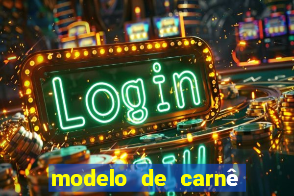 modelo de carnê de pagamento word