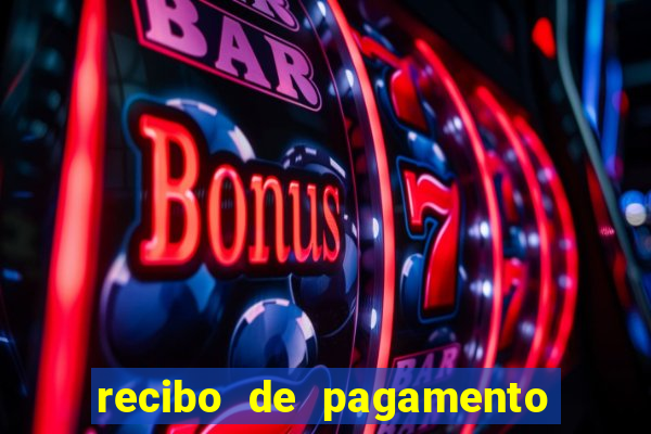recibo de pagamento em word