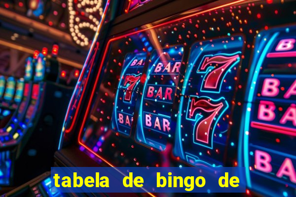 tabela de bingo de 1 a 100