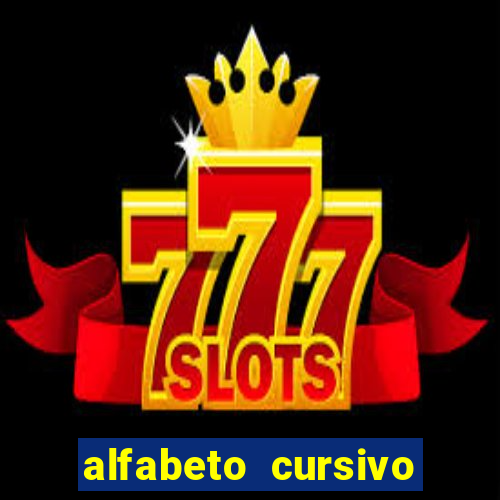 alfabeto cursivo pontilhado para imprimir pdf