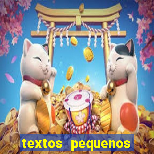 textos pequenos para alfabetizar