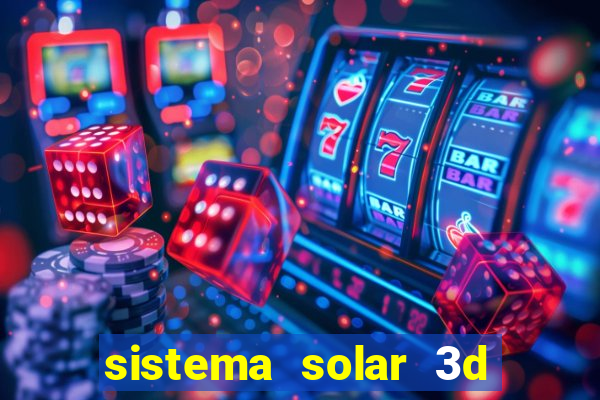 sistema solar 3d em movimento