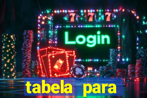 tabela para misturar cores