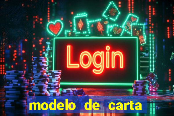 modelo de carta para encontristas