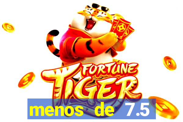 menos de 7.5 escanteios o que significa