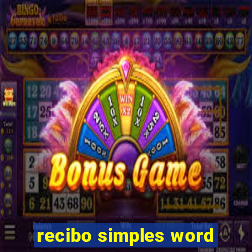 recibo simples word